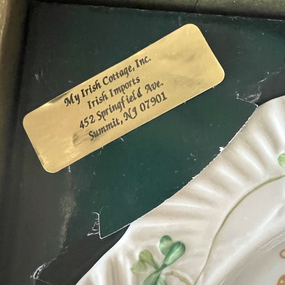 Authentic Belleek Irish Blessing Plate - Picture 5 of 8
